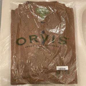 Orvis cotton, silk, and cashmere mens shirt